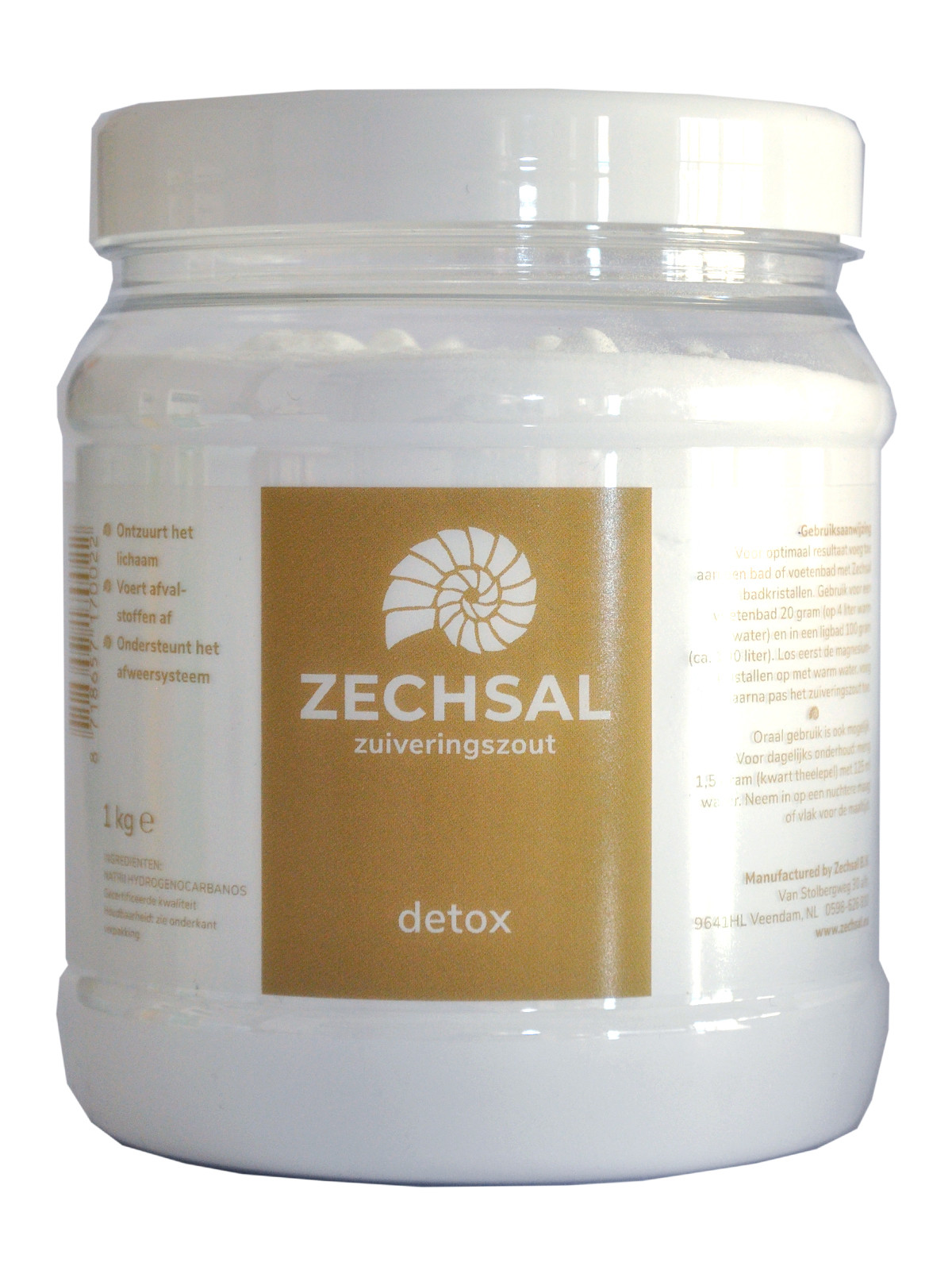 Zechsal Zuiveringszout bruin etiket