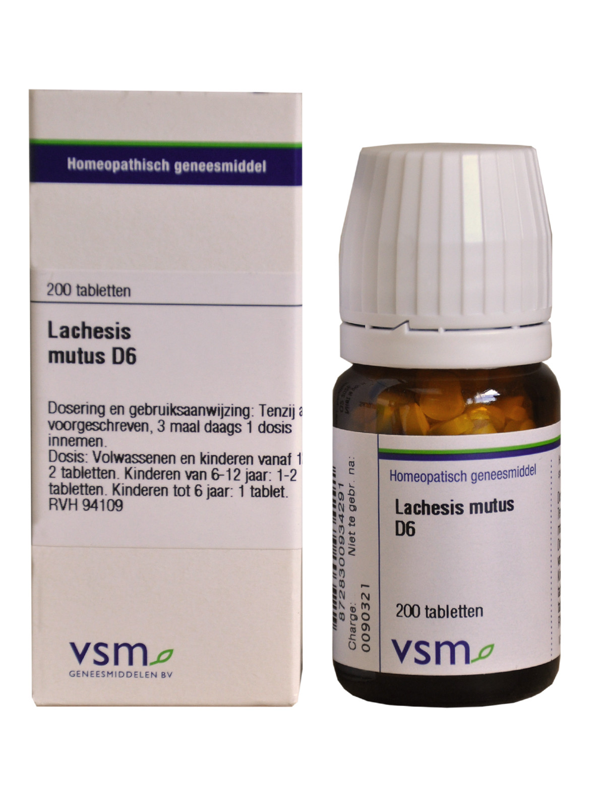 VSM - Lachesis mutus D6 (tabletten)