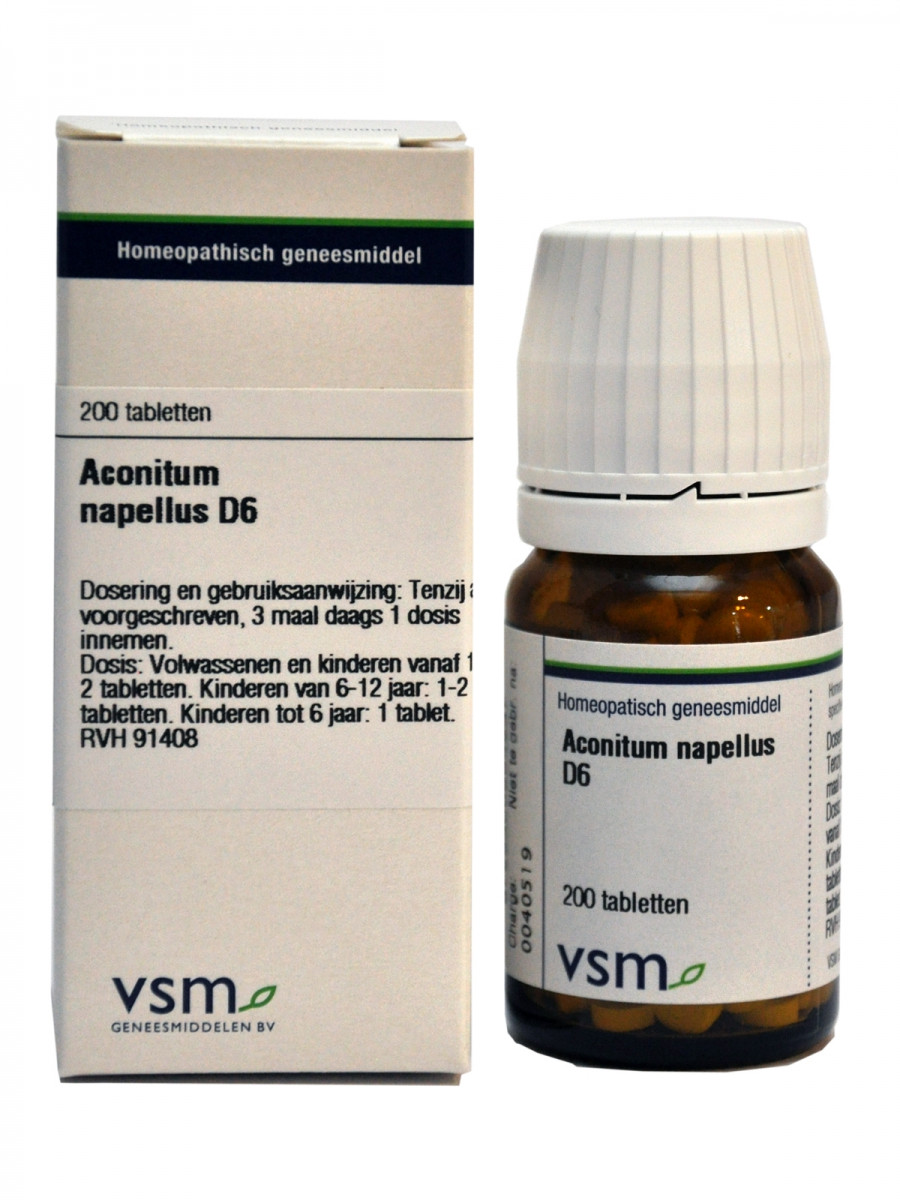 VSM - Aconitum napellus D6 (tabletten)