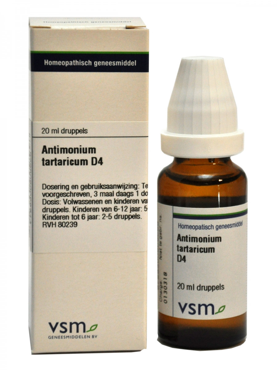 VSM - Antimonium tartaricum D4 (druppels)