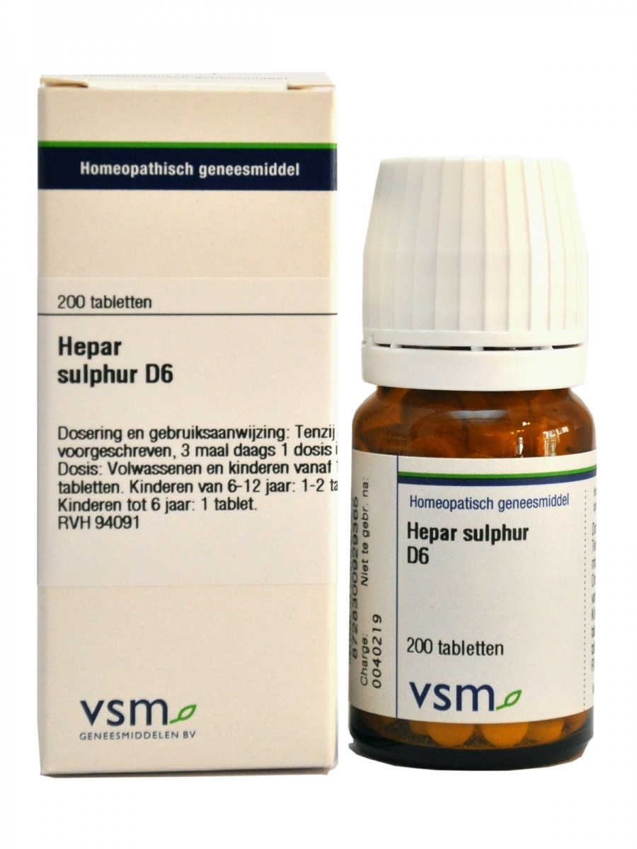 VSM - Hepar sulphur D6 (tabletten)