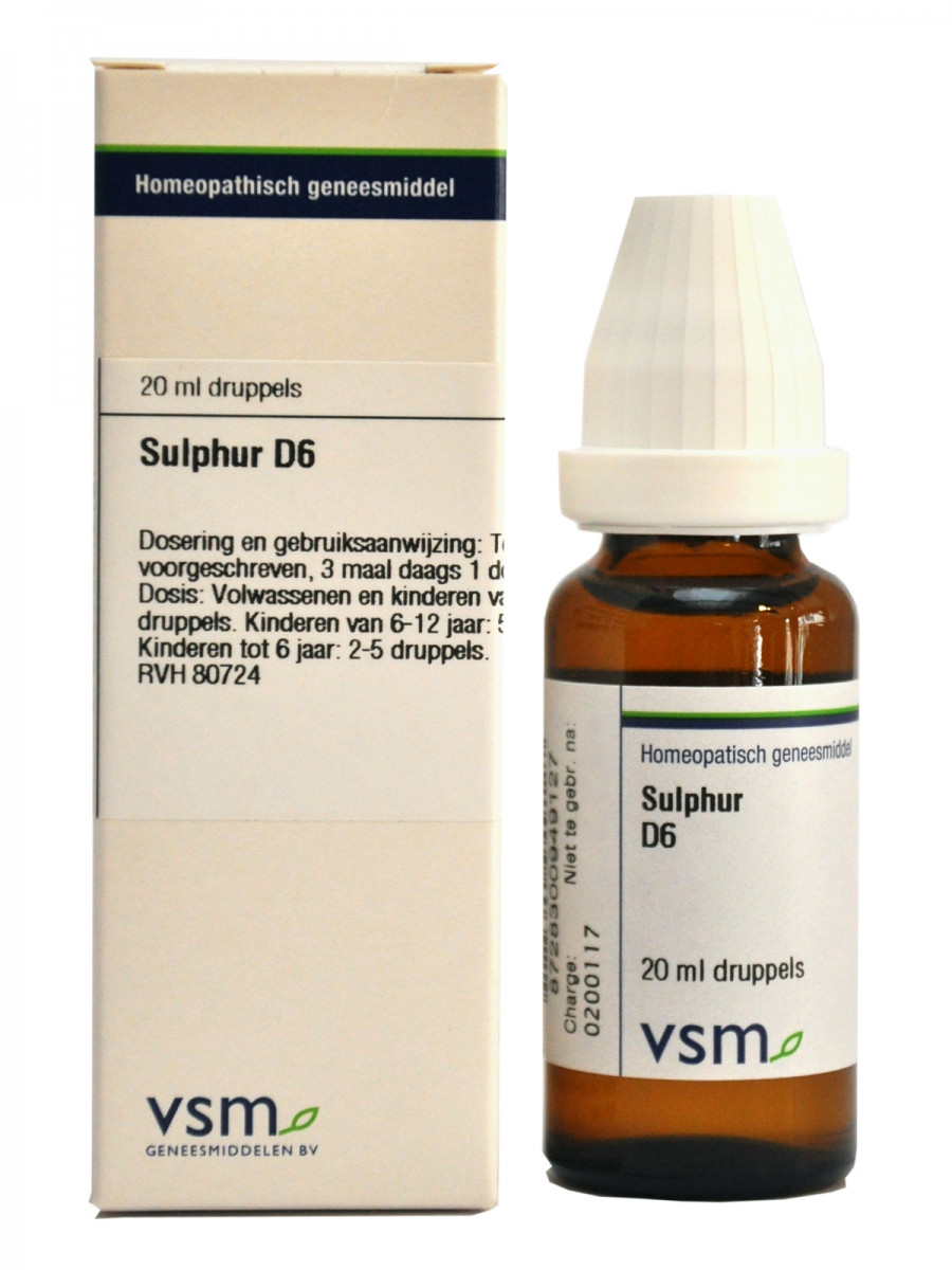 VSM - Sulphur D6 (druppels)