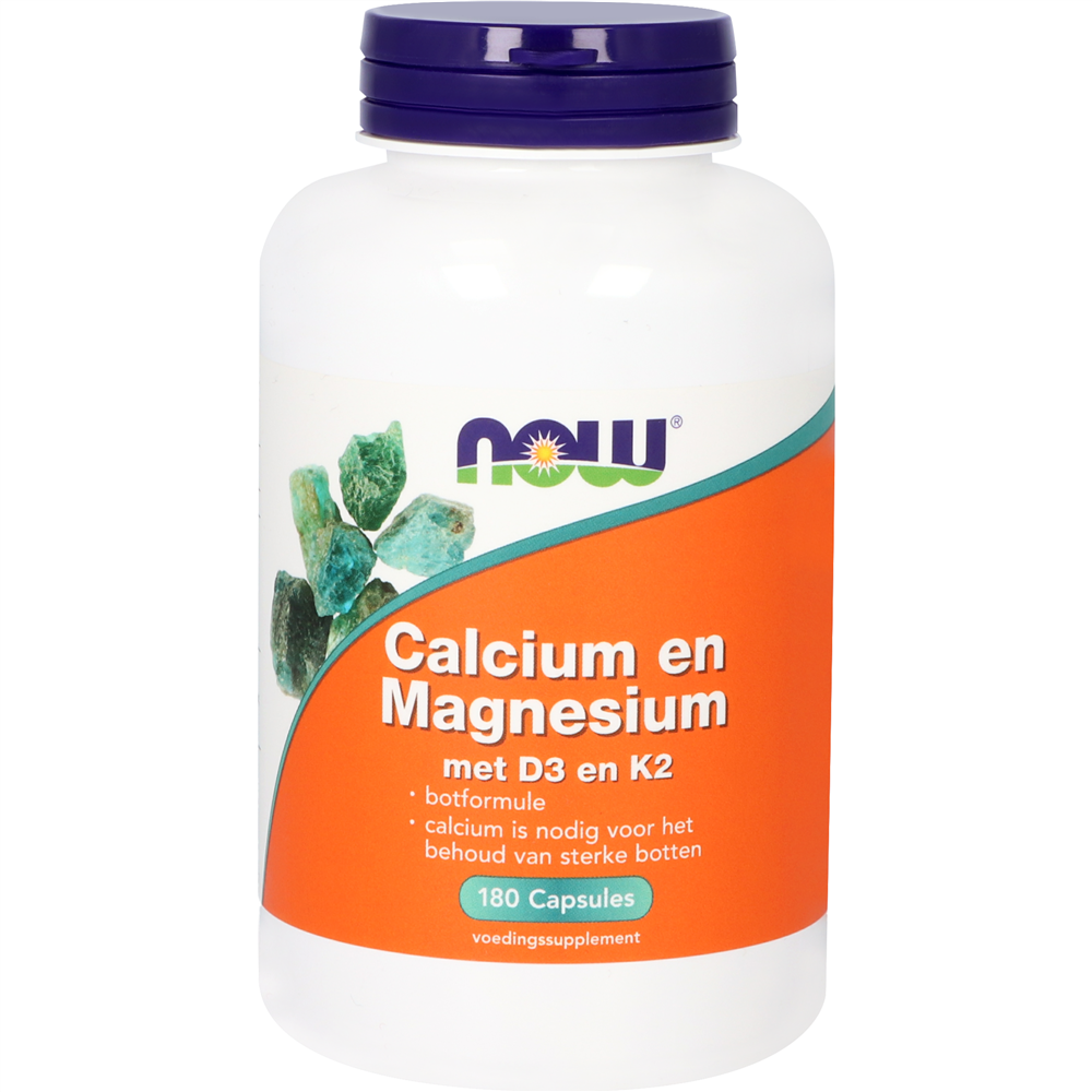 NOW - Calcium en Magnesium met D3 en K2